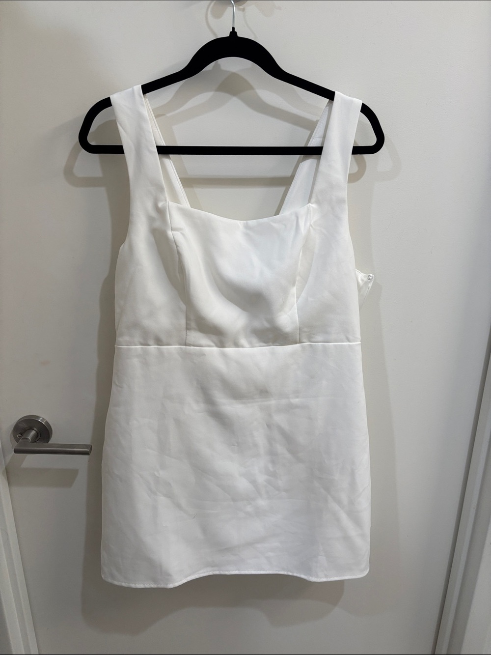 Lulus White Sleeveless Bow Mini Dress